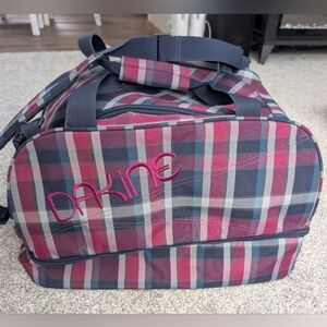 Dakine Boot Locker Duffle Bag Plaid 69 L 2 Compartments Hand & Shoulder Straps